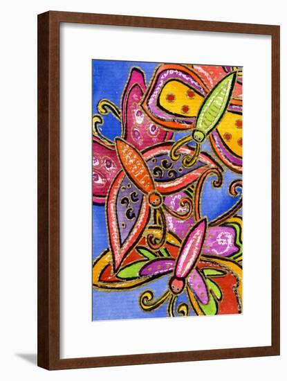 Three Butterflies-Wyanne-Framed Giclee Print