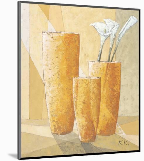 Three Calla Lilies-Karsten Kirchner-Mounted Art Print