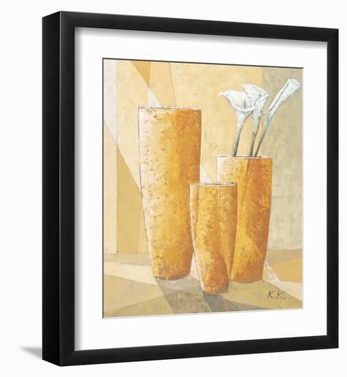 Three Calla Lilies-Karsten Kirchner-Framed Art Print