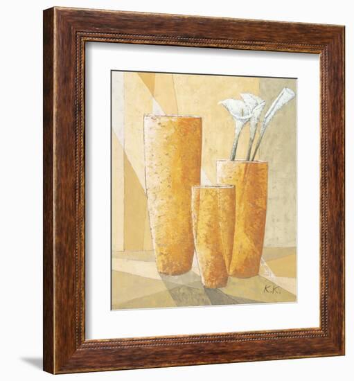 Three Calla Lilies-Karsten Kirchner-Framed Art Print