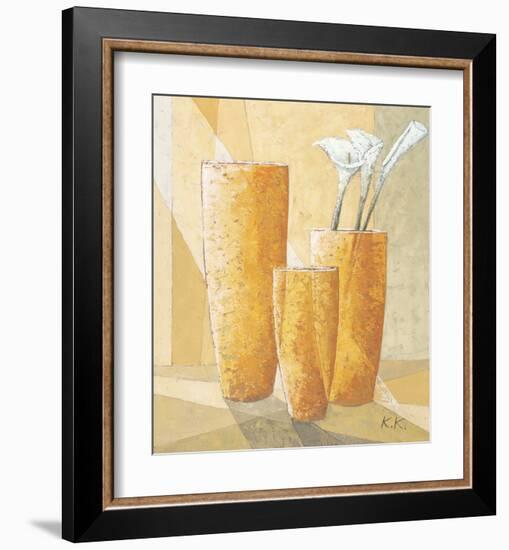 Three Calla Lilies-Karsten Kirchner-Framed Art Print