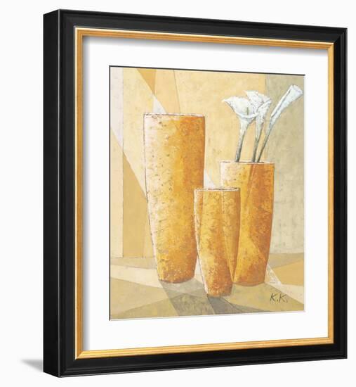 Three Calla Lilies-Karsten Kirchner-Framed Art Print