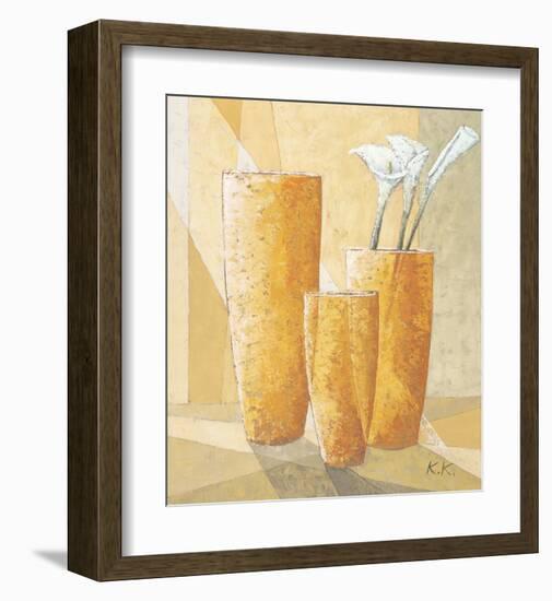 Three Calla Lilies-Karsten Kirchner-Framed Art Print