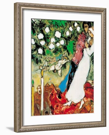 Three Candles-Marc Chagall-Framed Art Print