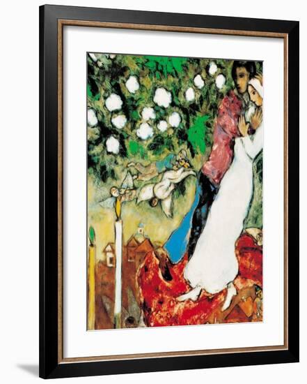 Three Candles-Marc Chagall-Framed Art Print