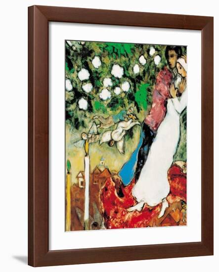 Three Candles-Marc Chagall-Framed Art Print