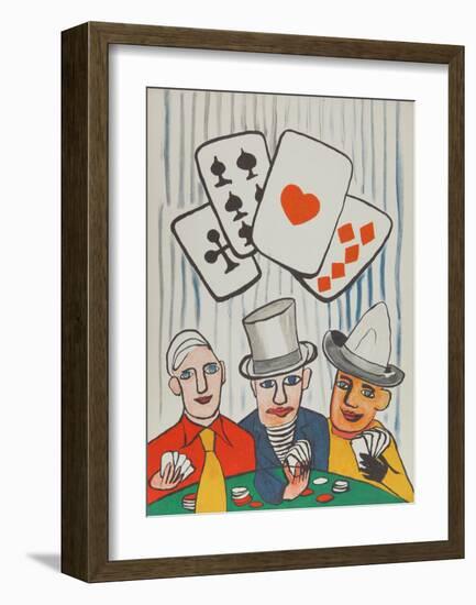 Three Card Players-Alexander Calder-Framed Collectable Print