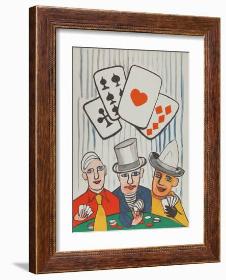 Three Card Players-Alexander Calder-Framed Collectable Print