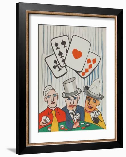 Three Card Players-Alexander Calder-Framed Collectable Print