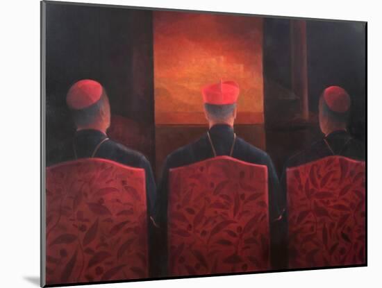 Three Cardinals, 2012-Lincoln Seligman-Mounted Giclee Print