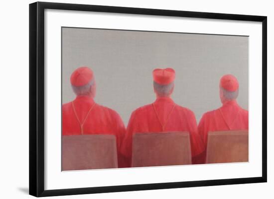 Three Cardinals II, 2012-Lincoln Seligman-Framed Giclee Print