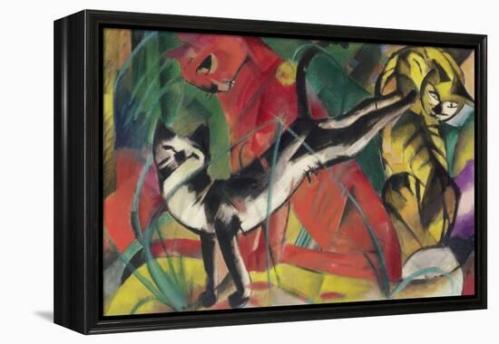 Three Cats, 1913-Franz Marc-Framed Premier Image Canvas