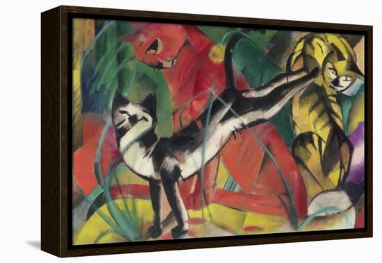 Three Cats, 1913-Franz Marc-Framed Premier Image Canvas