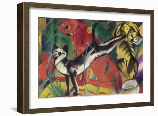 Three Cats, 1913-Franz Marc-Framed Giclee Print