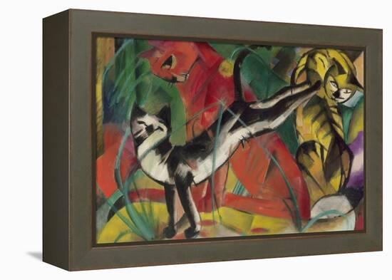 Three Cats, 1913-Franz Marc-Framed Premier Image Canvas