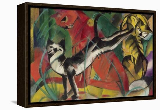 Three Cats, 1913-Franz Marc-Framed Premier Image Canvas