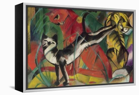 Three Cats, 1913-Franz Marc-Framed Premier Image Canvas