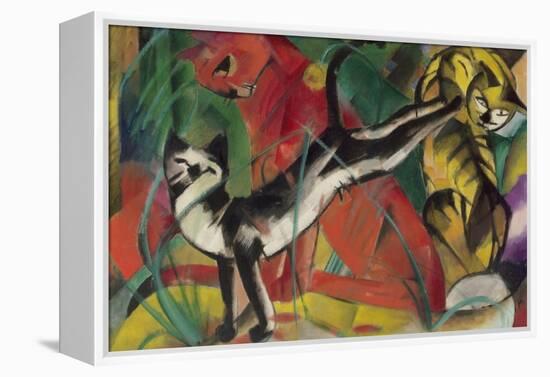 Three Cats, 1913-Franz Marc-Framed Premier Image Canvas