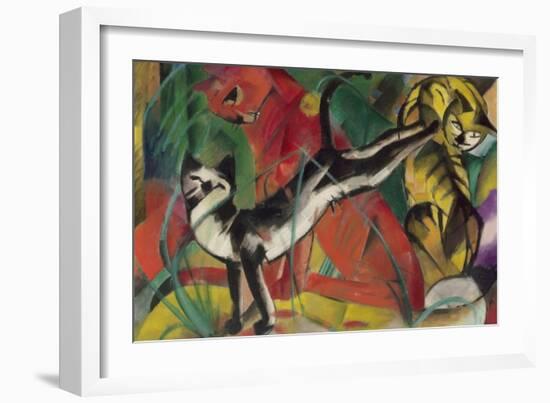 Three Cats, 1913-Franz Marc-Framed Premium Giclee Print