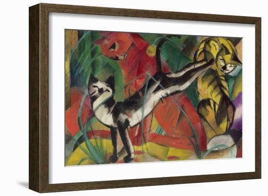 Three Cats, 1913-Franz Marc-Framed Giclee Print