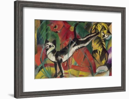 Three Cats, 1913-Franz Marc-Framed Giclee Print