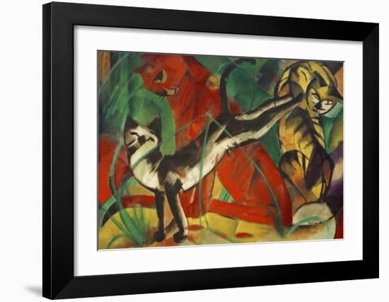 Three cats-Franz Marc-Framed Giclee Print