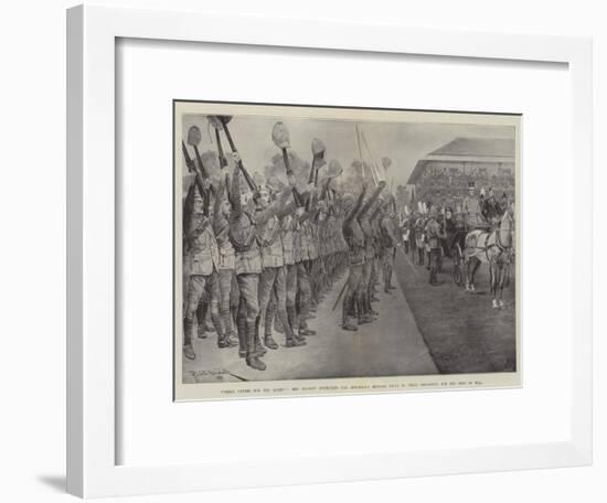Three Cheers for the Queen!-Richard Caton Woodville II-Framed Giclee Print