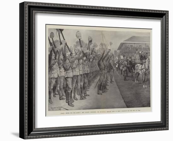 Three Cheers for the Queen!-Richard Caton Woodville II-Framed Giclee Print