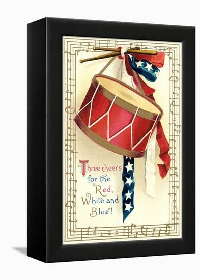 Three Cheers for the Red, White, Blue-null-Framed Stretched Canvas