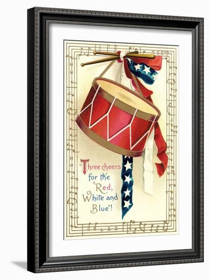 Three Cheers for the Red, White, Blue-null-Framed Art Print