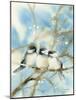 Three Chickadees-Katrina Pete-Mounted Art Print