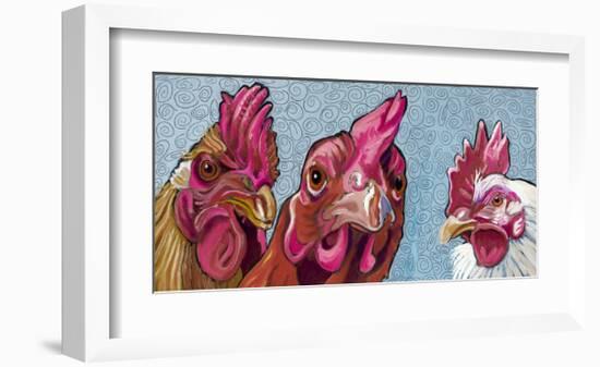 Three Chicks-Kathryn Wronski-Framed Art Print