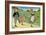 Three Children to London - One Foot Up One Foot Down-Jesse Willcox Smith-Framed Art Print