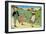 Three Children to London - One Foot Up One Foot Down-Jesse Willcox Smith-Framed Art Print