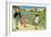 Three Children to London - One Foot Up One Foot Down-Jesse Willcox Smith-Framed Art Print