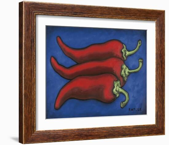 Three Chilli Peppers-Will Rafuse-Framed Giclee Print