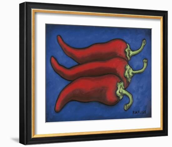 Three Chilli Peppers-Will Rafuse-Framed Giclee Print