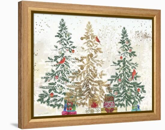 Three Christmas Trees-PI Studio-Framed Stretched Canvas