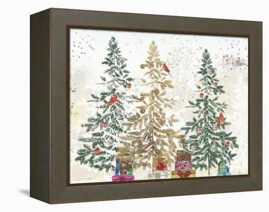 Three Christmas Trees-PI Studio-Framed Stretched Canvas