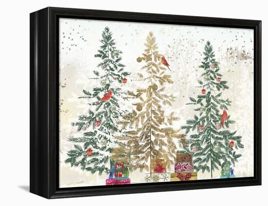 Three Christmas Trees-PI Studio-Framed Stretched Canvas