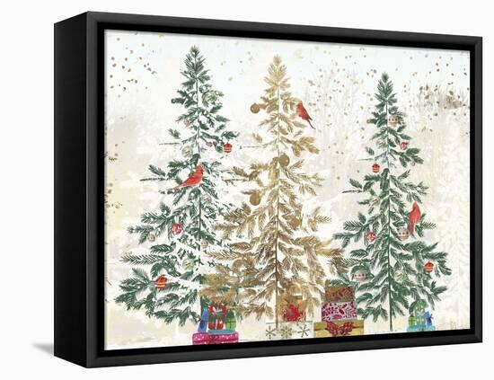 Three Christmas Trees-PI Studio-Framed Stretched Canvas