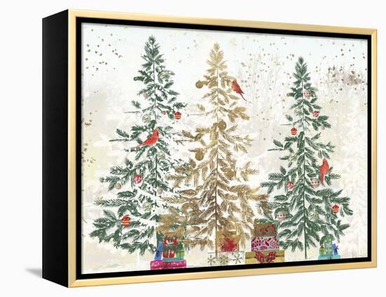 Three Christmas Trees-PI Studio-Framed Stretched Canvas