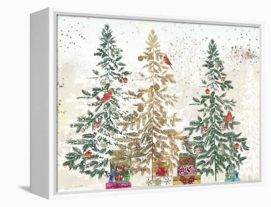 Three Christmas Trees-PI Studio-Framed Stretched Canvas