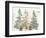 Three Christmas Trees-PI Studio-Framed Premium Giclee Print