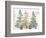 Three Christmas Trees-PI Studio-Framed Art Print