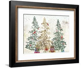 Three Christmas Trees-PI Studio-Framed Art Print