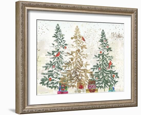 Three Christmas Trees-PI Studio-Framed Art Print