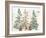 Three Christmas Trees-PI Studio-Framed Art Print