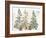 Three Christmas Trees-PI Studio-Framed Art Print