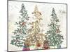 Three Christmas Trees-PI Studio-Mounted Art Print